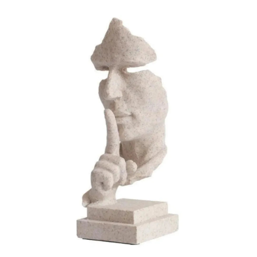 Escultura "Silêncio Vale Ouro" - Tazzi