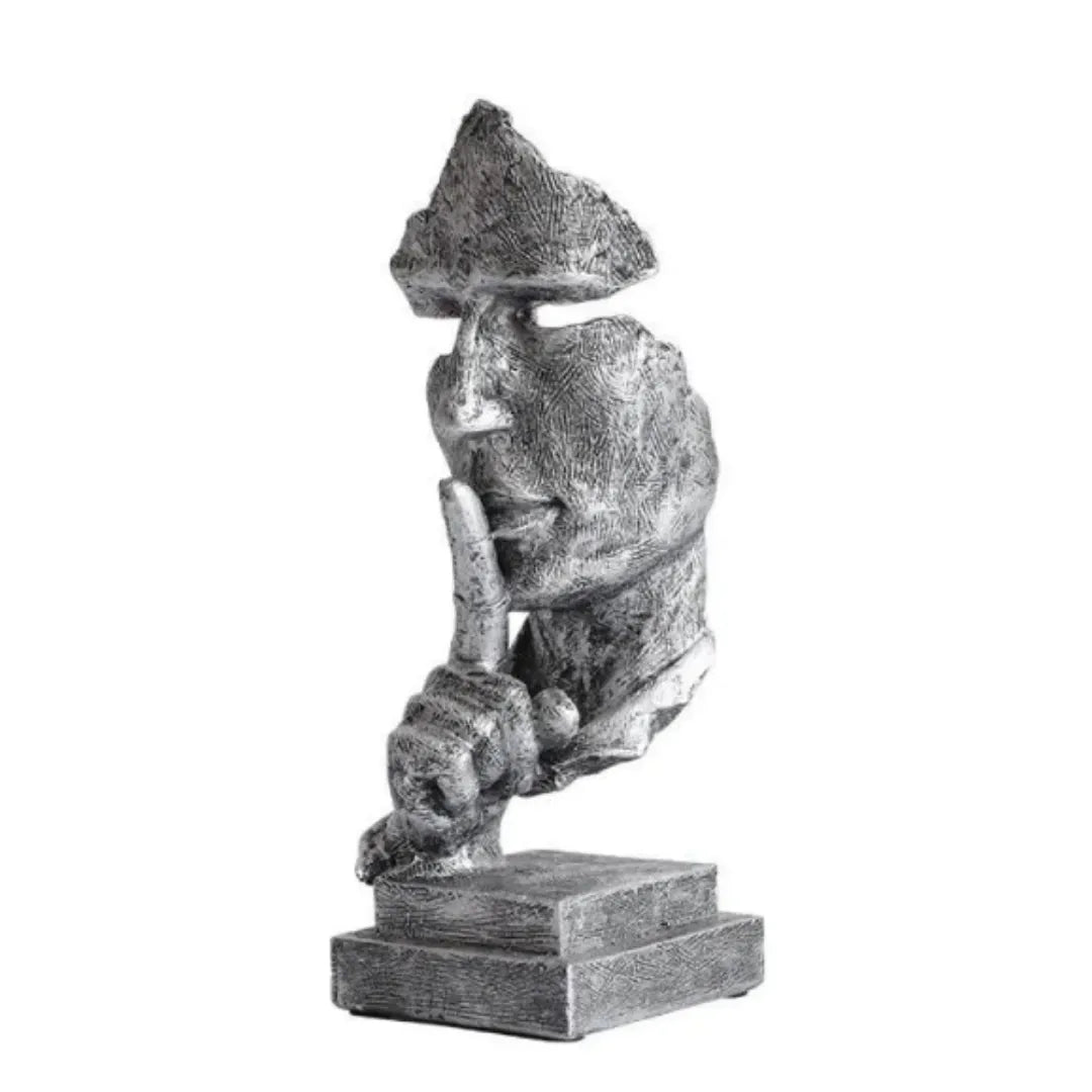Escultura "Silêncio Vale Ouro" - Tazzi