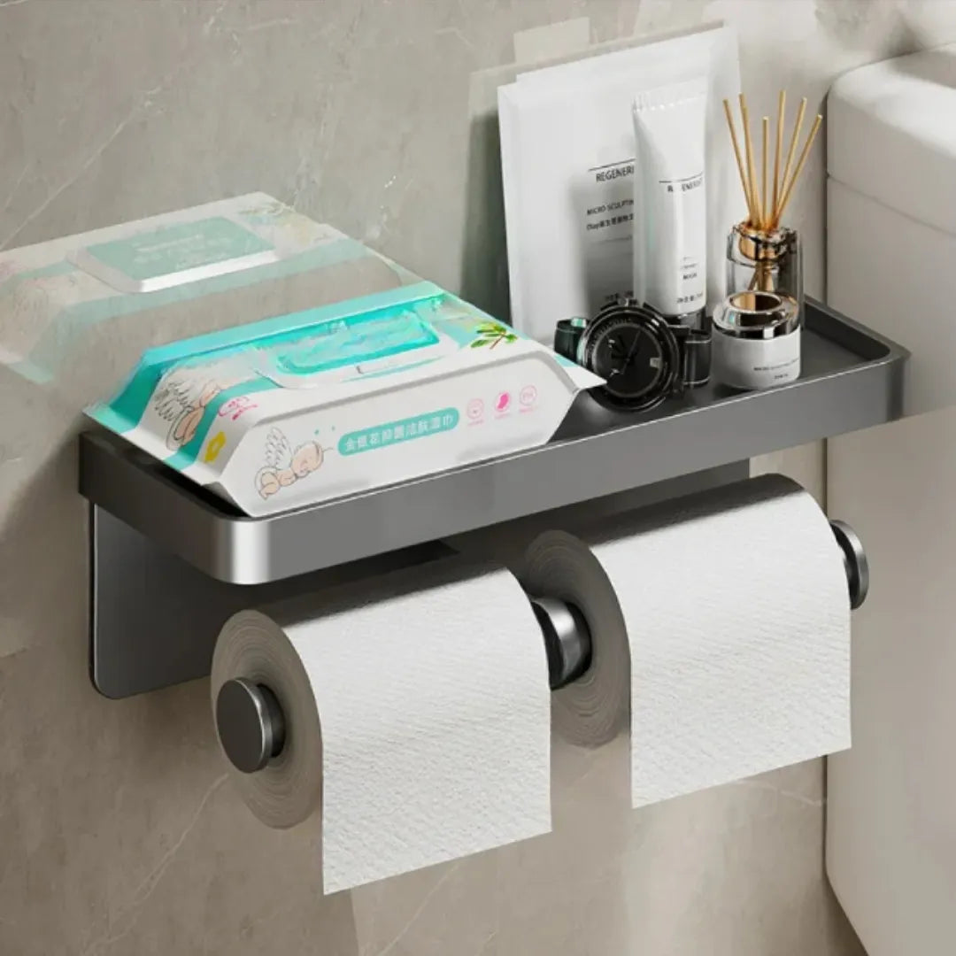 Suporte de Papel Higiênico com Apoio de Celular - Tazzi